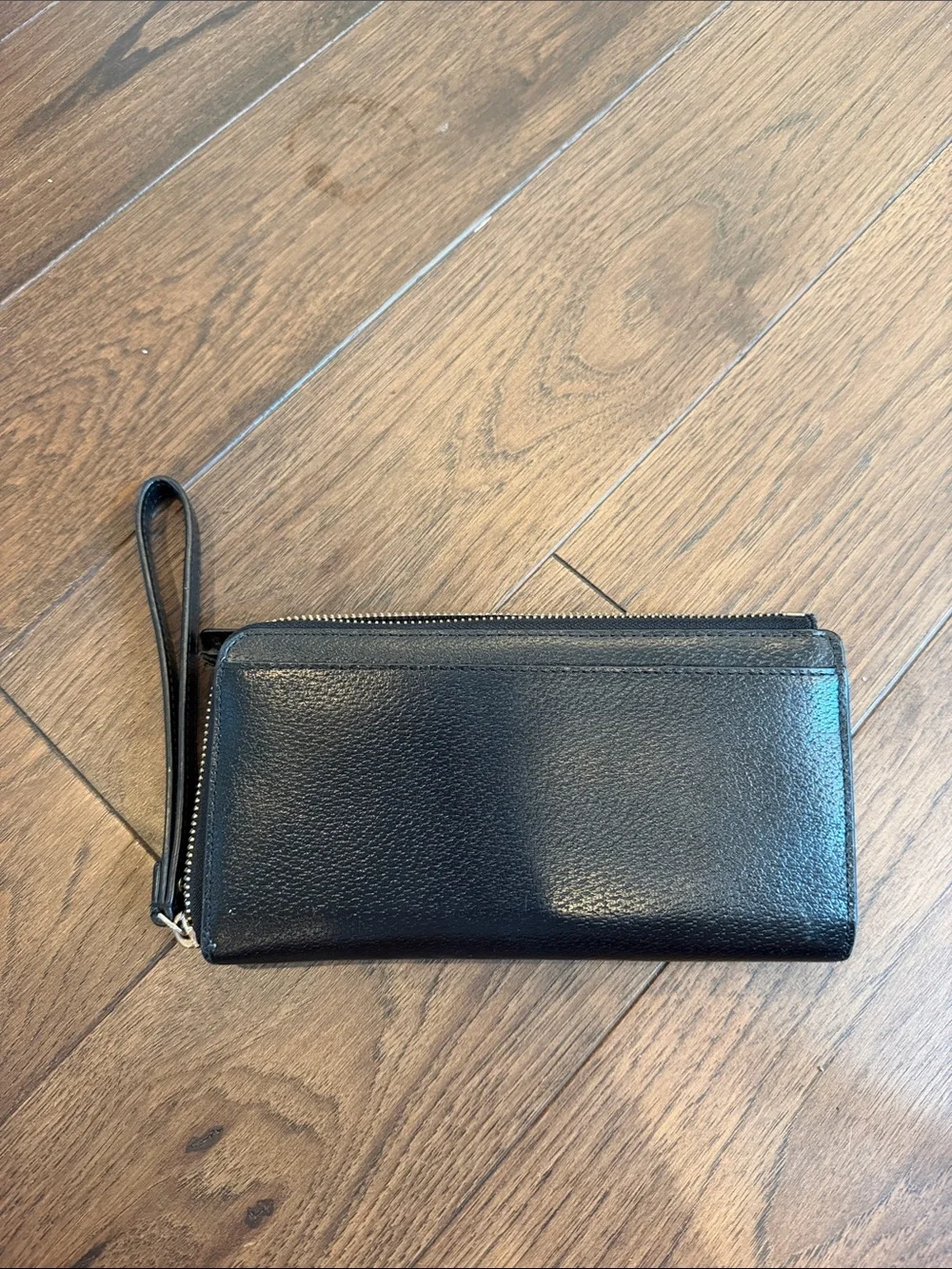 Kate Spade Grand Street Layton Wallet Wristlet. Black Leather - C33-072